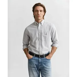 GANT Regular Fit Oxford-Hemd mit Banker-Streifen - blau - XXL