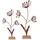 UNUS Deko Aufsteller Blume Silhouette Rost Metall 2er Set