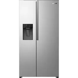 Gorenje NRS917C61X Side-by-Side (528 l, 1786 mm hoch, Silber)