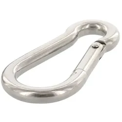 Feuerwehr Karabiner - Edelstahl A4 - 60 mm