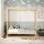 ML-Design Kinderbett Fußballtor 70 x 140 cm Kiefer naturbelassen beige