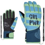 Ziener LIWA AS(R) PR GIRLS glove, pastel green, 7,5