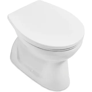 Villeroy & Boch Stand-Tiefspül-WC Villeroy & Boch NEWO, spülrandlos, Abgang waagerecht - 4659R001