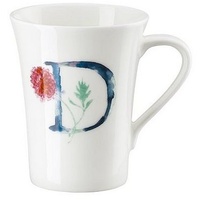 Hutschenreuther Becher mit Henkel Flower Alphabet D-Dahlia