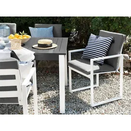 Beliani Gartenstuhl 54 x 89 x 51 cm grau 2 St.