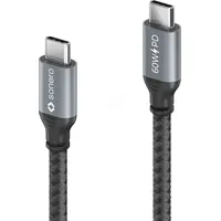 Sonero USB-C auf USB-C Ladekabel - USB 2.0, 60W PD - grau/schwarz - 0,50m