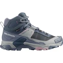 Salomon X Ultra 5 Mid GTX blau, rosa Damen Stiefel dunkelblau hellgrau - 42.2/3