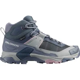 Salomon X Ultra 5 Mid GTX blau, rosa Damen Stiefel dunkelblau hellgrau - 42.2/3