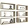 vidaXL Wandregal Würfelregale 60 x 15 x 23 cm Braun