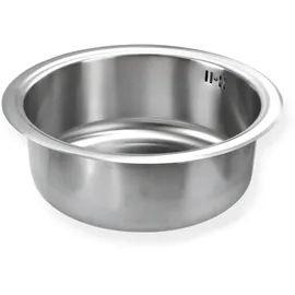 NINDO Stabilo-sanitaer - Edelstahl Einbauspüle `Ronda 1` Küchenspüle Rundbecken Rundspüle