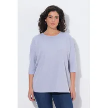 Ulla Popken Strickpullover Streifenstruktur Blau 42/44