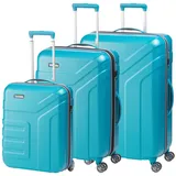 Travelite Kofferset 3tlg. Vector 2W S 4W M/L türkis