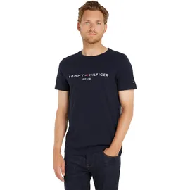 Tommy Hilfiger Logo Kurzarm-T-Shirt Sky Captain M