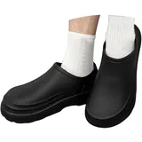 Kochschuhe Herren Clogs Rutschfeste Schuhe Leichte Elevate Shoes Arbeitsschuhe Wasserdichte Küchenschuhe Gartenschuhe Anti-Rutsch Gummi Arbeitsclogs Krankenhaus Gartenarbeit Frauen - 46 EU