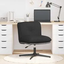 vidaXL Bürostuhl Drehbar Stoff Schwarz
