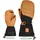 Lenz Heat Glove 9.0 Finger Cap Mittens beheizbare Fäustlinge schwarz-braun, Größe XL