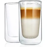 BLOMUS NERO Thermo-Latte Macchiato Glas 0,32 l 2 St.