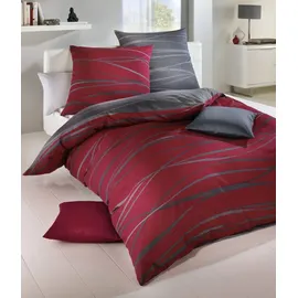 KAEPPEL Motion Mako-Satin rubin 200 x 200 cm + 2 x 80 x 80 cm