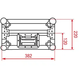 Showgear Case for Pioneer CDJ-player Modelle: CDJ-800/850/900/1000/2000