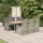 vidaXL Garten-Essgruppe 7-tlg. Grau