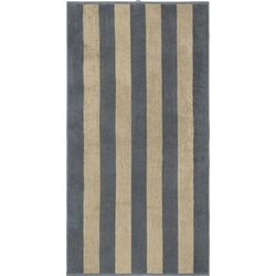 Erwin Müller Saunatuch Liegetuch, Walkfrottier (1-St), Walk-Frottier Streifen beige|grau