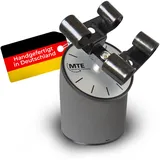 MTE Bewegungstechnik Uhrenbeweger (WTA 220 gummiertes Metall 2-fach) – Elektronisch gesteuerter Uhrendreher für Automatikuhren – Leiser Watch Winder – Batterie- & Netzbetrieb – Made in Germany