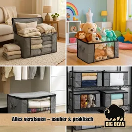 BigDean Aufbewahrungstasche 90 L 6-tlg. grau|schwarz