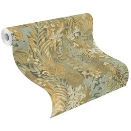 Schöner Wohnen Vliestapete BOTANICAL Dschungel 10,05 m x 0,53 m Grün/Beige 600643