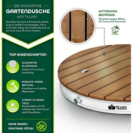 tillvex Gartendusche grau bis 4 m