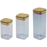 Fackelmann Tasty Green Vorratsbehälter grün/transparent 450 ml 3-teiliges Set