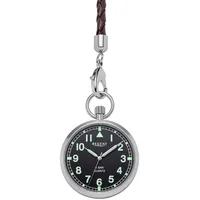 REGENT Taschenuhr mit Kordel und Tasche Zifferblatt schwarz ⌀ 43mm P-771