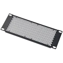 GeeekPi 10 Zoll Rackblende Belüftungsblende,2HE Blindabdeckplatte für DeskPi RackMate T0/T1/T2/T0 Plus/T1 Plus/TL1 Netzwerkschränke und 10-Zoll-Serverschrank, Schwarz