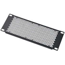 GeeekPi 10 Zoll Rackblende Belüftungsblende,2HE Blindabdeckplatte für DeskPi RackMate T0/T1/T2/T0 Plus/T1 Plus/TL1 Netzwerkschränke und 10-Zoll-Serverschrank, Schwarz