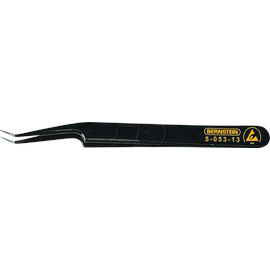 bernstein tools for electronics 5-053-13 SMD-Pinzette 51 SA-ESD Super-spitz, schräg-gebogen 110 mm