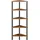 HOOBRO Eckregal mit 5 Ebenen, industrielles Eckregal Stehend, Bücherregal, Standregal, Eck-Bücherregal zur Präsentation von Pflanzenblumen, Aufbewahrungsregal für kleine Räume, Vintagebraun EBF33CJ01
