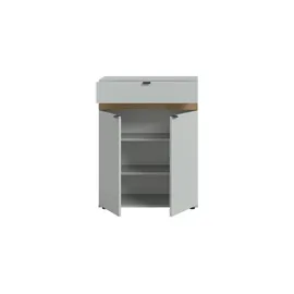 Möbel Kraft Schuhkommode 75 x 98 x 37 cm grau