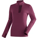 Maier Sports Funktionsshirt MAIER SPORTS "Skutvik HZ W", Damen, Gr. 46, pink (magenta), 40% Wolle, 35% Polyamid, 25% Polypropylen, hoch geschlossener Ausschnitt, Shirts Funktionsshirt, funktionaler Midlayer für Damen, hohe Atmungsaktivität