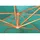 vidaXL Ampelschirm mit Holzmast 400 x 300 cm Grün
