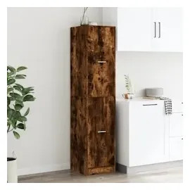 vidaXL Apothekerschrank Räuchereiche 40 x 41 x 174,5 cm Braun