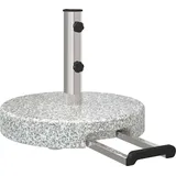 vidaXL Schirmständer Granit Ø 45 x 37,5 cm Grau