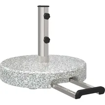 vidaXL Schirmständer Granit Ø 45 x 37,5 cm Grau