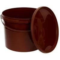 Benbow Eimer mit Deckel 10l braun 1x 10 Liter