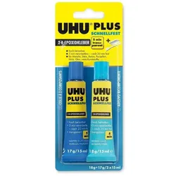 UHU 2-Komponenten-Klebstoff plus schnellfest, 35 g in Tube