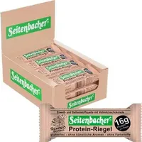 Seitenbacher Proteinriegel 12 Riegel, Schoko, je 60g, pro Riegel 16g Protein