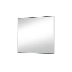 Spiegel 80 x 77 cm ¦ grau ¦ Glas, Aluminium, Holzwerkstoff ¦ Maße (cm): B: 80 H: 77 T: 3