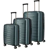 Travelite Air Base Koffer-Set 3-tlg. eisblau/petrol
