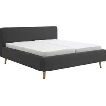 Meise Möbel meise.möbel Polsterbett Mattis 180 x 200 cm Cord Grau Anthrazit