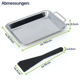 Gravidus Grillpfanne 21 cm Edelstahl schwarz