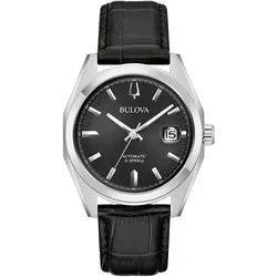 Automatikuhr BULOVA, schwarz, Armbanduhren, Damen, Armbanduhr, Herrenuhr, Damenuhr, Edelstahlarmband, Saphirglas