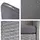 Proregal Gartenbank 154 x 82 x 60 cm Grau